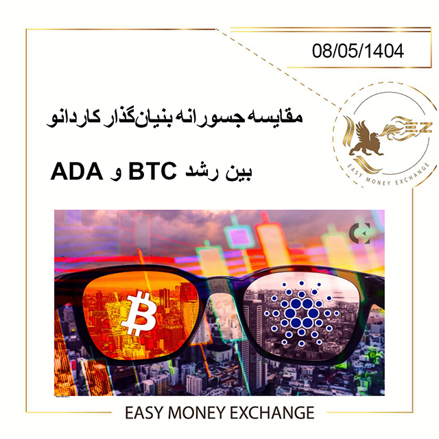 مقایسه جسورانه بنیان‌گذار کاردانو بین رشد BTC و ADA